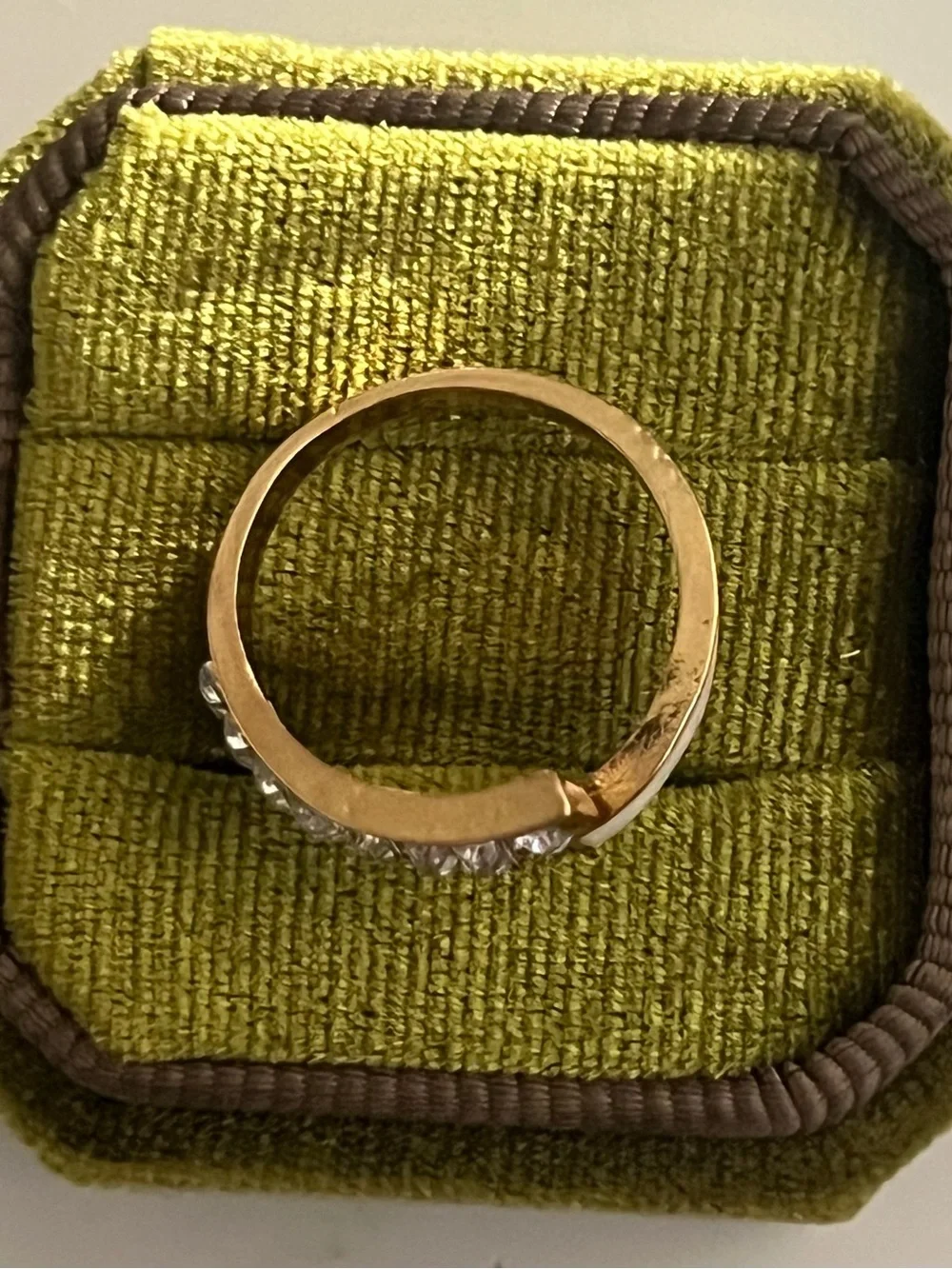 Classic Design Stainless Steel Golden w/ Modern Design Adjustable Ring S 6-9